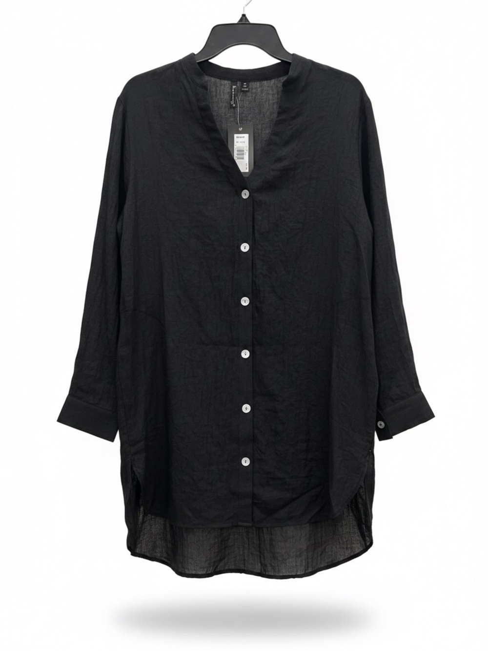 Women's Black Button down cover ups